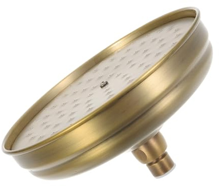 Soffione doccia a pioggia in rame retrò, design anti-intasamento a cascata, facile installazione, compatto e durevole, perfetto per il bagno