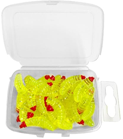 Bread Worms Soft Fishing Lure Artificial Maggots Soft Lure Baits Earthworms for Freshwater Earthworms