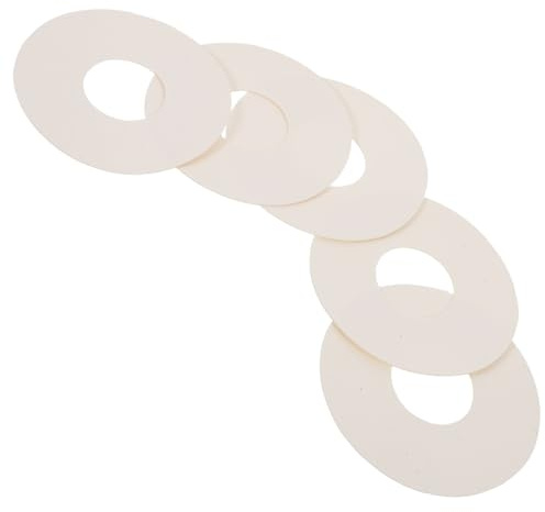 BESTOMZ Kit Reparation Bateau Pneumatique 5pcs Joint Valve PVC Blanc | Joint de Soupape D'air de Canot, Accessoires pour Kayak Gonflable, Compatibilité, Étanchéité Solide