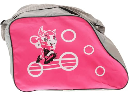 LRXIYODE Bolsa para Patines en Línea y Casco de Tela Oxford Rosa, Portátil y Fácil de Lavar Gran Capacidad para Patinaje al Aire Libre y Senderismo