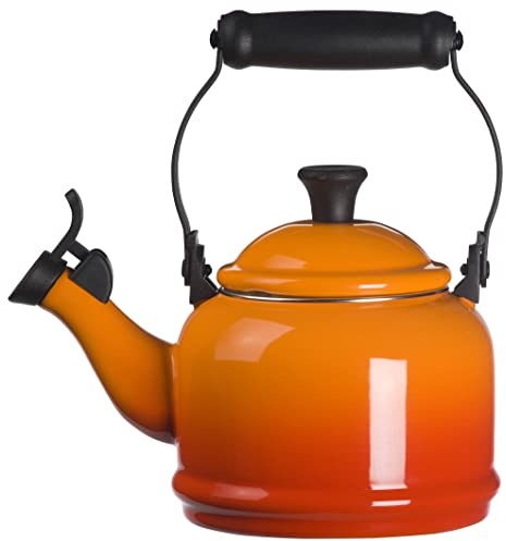 Le Creuset Demi Wasserkessel, Emaillierter Karbonstahl, 1.1 L, Ofenrot, 40103020900000