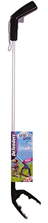 Defenders Grip n Grab Picker, Lightweight Easy-Trigger Precision Sure-Grip Jaws, Picks up to 1kg, Silver/Black