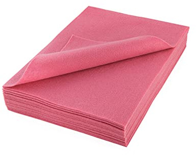 The Felt Store - Bastelfilz Filzzuschnitte in altrosa aus synthetischem Filz 26 Stück