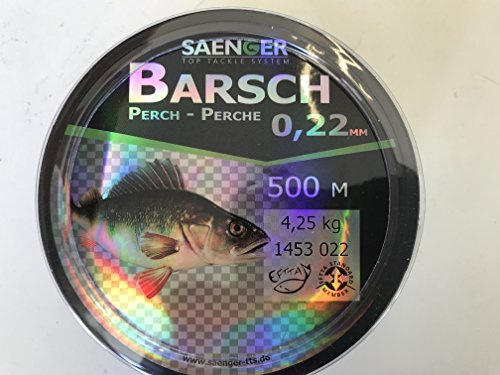 Specitec  Barsch  Schnur Ø 0,22mm -Farbe: Light green transparent - Angelschnur monofil Zielfischschnur | Monofile High-Tech-Zielfischschnur aus japanischen Rohstoffen – hohe Knotenfestigkeit, auf Zielfisch abgestimmt