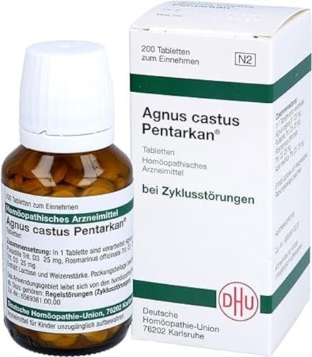 DHU Agnus castus Pentarkan Tabletten bei Zyklusstörungen, 200 St. Tabletten