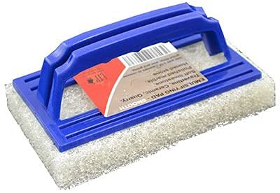 LTP White Emulsifying Pad (Fine) with Handle -Gentle cleaning for polished and other delicate surfaces.