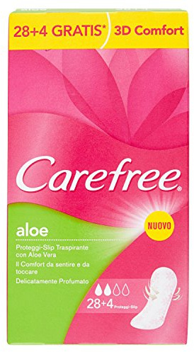 Carefree protector-slip, traspirati, mit Aloe Vera, 5 Vorteile von Frische – 32 Stück)