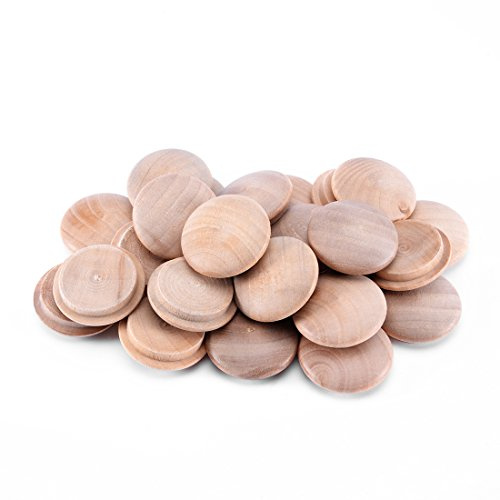 sourcing map 25 Stück 25er Pack Kirschholzdübel Hartholz 25mm 0,98 | Für Schraubenlöcher Handwerksmöbel Holzbearbeitung