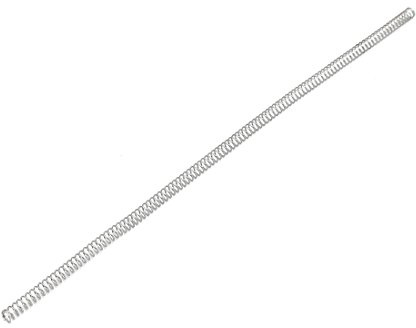 sourcing map 0,8mmx7mmx305mm 304 Edelstahl Druckfeder Silberfarben