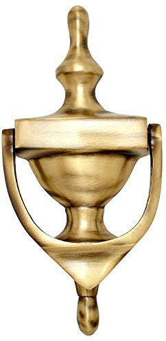 ESPLANADE Türklopfer aus Messing im imperialen georgischen Kolonialstil, Anker-Winkel, Wächter, Tür-Dekor-Zubehör (georgisch)