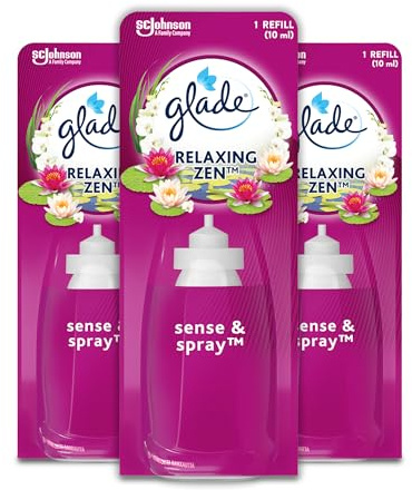 Glade (Brise) Sense und Spray Nachfüller (für Lufterfrischer Gerät), Relaxing Zen 3x18 ml | Nachfüller für Lufterfrischer, Relaxing Zen (3x18ml)