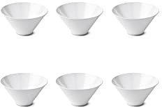 SCHÖNHUBER FRANCHI: Set 30 Ciotoline coppette Monouso in Plastica Bianca Ideali per Buffet, Feste e Catering Hotel Pasticcerie Resistenti e Eleganti- diametro 10.8 cm h 5 cm
