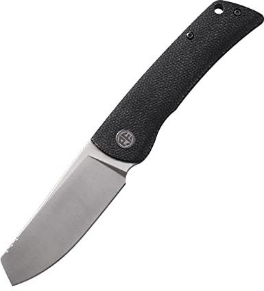 Petrified fish PFE05 Flavorist Klappmesser, 3.15 K110 Stahl Satin Klinge Micarta Griff, Mit Kugellager EDC Taschenmesser (Black)