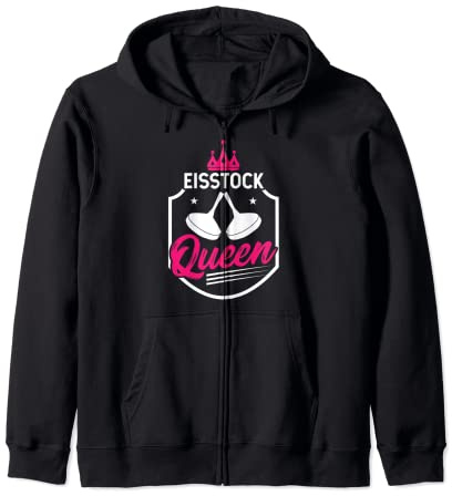 Stocksport Eisstock Stockschützin Kapuzenjacke