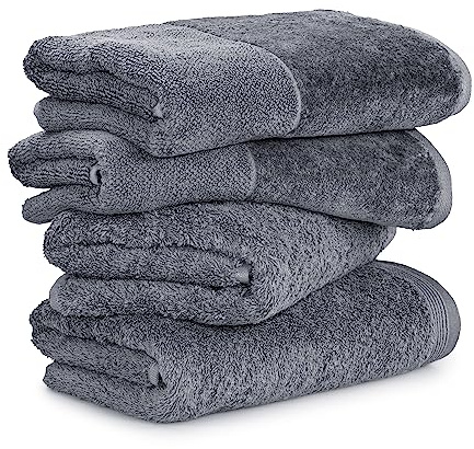 Möve Handtuchset Premium-Set Handtücher - 4X 50x100 cm, 100% Baumwolle, Stone