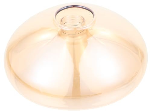 OSALADI G9 Glaslampenschirm Deckenleuchten Abdeckung Modernes Design 150mm Durchmesser Bernsteinfarbener Lampenschirm Leichte Montage für Wohnzimmer Schlafzimmer