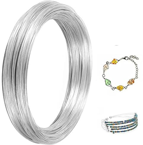 Rostfritt stål hantverkstråd, tråd for smyckestillverkning, 40m/20 gauge 0,8 mm aluminium hantverkstråd, smycketråd, aluminiumtråd for smyckestillverkning