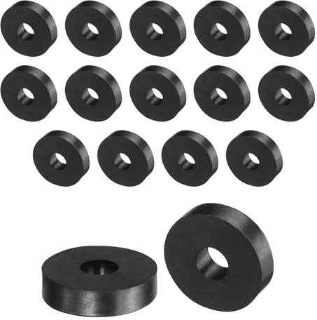 QUARKZMAN Entretoises en Caoutchouc, 30mm OD, 10mm ID, 7mm Hauteur, 16pcs | Rondelles Caoutchouc, Anti-Vibration Épaisses Amortisseur Coussins Maison Réparation