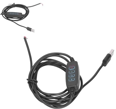 Dimmer per strisce LED da 2 pezzi, cavo per interruttore della luce LED da 2 m Cavo di prolunga USB da femmina a maschio per interni dimmerabili