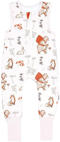 TupTam Schlafsack mit Füßen – 2,5 TOG, Baumwolle, OEKO-TEX
