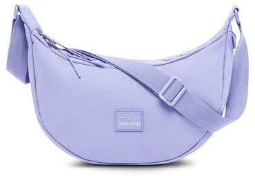 Johnny Urban Borsa a Tracolla Donna e Uomo Viola - Ally Medium - Borsa Mezzaluna - Crossbody Moon Bag - Marsupio Rotonda con Tracolla Regolabile - Idrorepellente