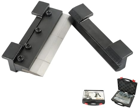 BOKA Biegebacken für Schraubstock, 125 mm, Biegt Baustahl bis 2,0 mm, BDS-5 | Magnethalterung, Segmentierbar, Allstahl, mit Tragebox