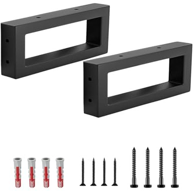 10 cm hohe Waschtischhalterung, Rechteckig Waschtisch-Halterung stabil, Wand-Montag Aufsatz-Waschbecken Halterung für Waschbecken & Wand-Regal (40cm)