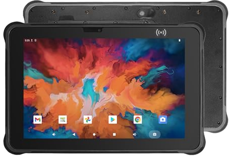 Breloom ST11-R2 Rugged Tablet Android 12 IP65 Waterproof Tablet 10.1 IPS, 6000mAh, Octa-Core RK3588, 8GB/256GB, 4G LTE/GPS/NFC, Industrial Outdoor Work PC w/ 13MP+5MP Camera (8GB+256GB)