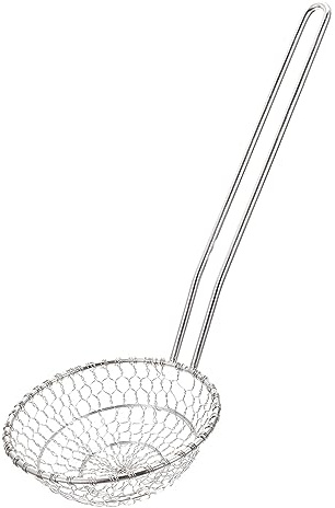 TOPPERFUN Colador De Cocina De Acero Inoxidable Espumadera Manual De Malla Fina Utensilio Para Colar y Escanciar Para Cocinar y Servir Eventos De Comida