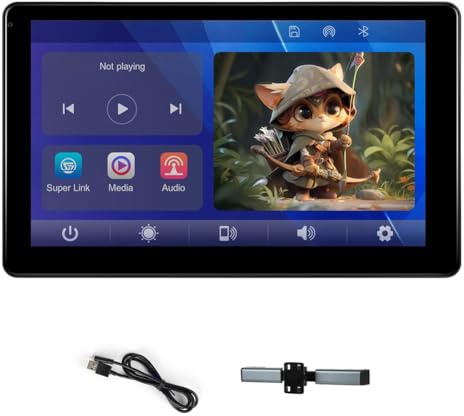 Janasiba 9 monitor multifunzione per poggiatesta auto TV per posteriore, lettore video touch screen IPS con auto carplay Android