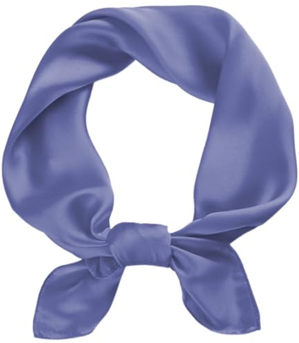 BSBUY Fyrkantig satinsilkesscarf vanlig halsduk, lätt vanlig bandana wrap fyrkantig stor fyrkantig satin huvuddukar hår, tillbehör klassisk hårhalsduk för 50-talet 60-talsstil bröllop alla hjärtans