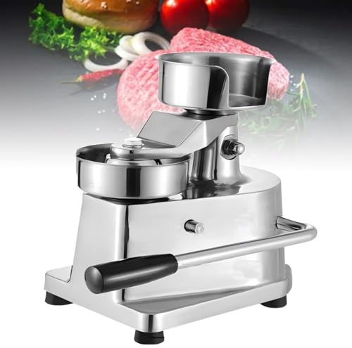 Pressa per Hamburger Professionale, Pressa per Hamburger di Manzo, Ciotola In Acciaio Inox, Macchina per la Formatura Della Carne Professionale (10/13/15 Cm), Macchina per Hamburger 3size