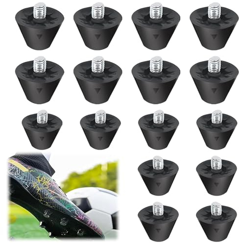 Seutmrou 16 Pièces Crampons en Nylon, Pointes de Chaussures de Football, 13 mm et 16 mm Crampons de Remplacement, Crampons de Football Antidérapants, Unisexe