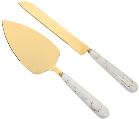 JECOMPRIS Coltello da Torta in Acciaio Inossidabile 2 Pz Pala per Formaggio Utensili Cucina Casa Pala per Dolci e Pizza