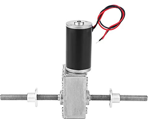 Speed Reduction Gear Motor, Double Right Handed Coaxial M8 Shaft 2480 Geared Motor with Flange, 24V for Industrial Automation and Precision Machinery (Reduction ratio 50)