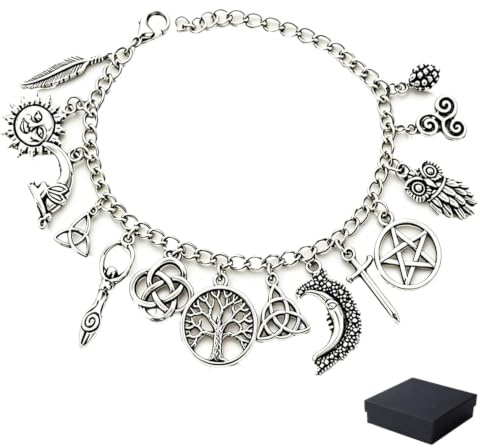 Vintage Witchy Charm Bracelet for Women, (1PC)