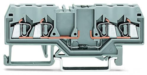 Wago 280-815/281-410 4P Grigio morsettiera