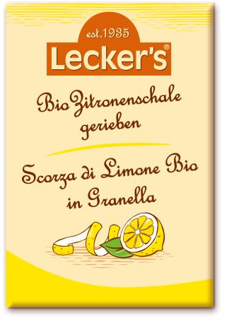 Lecker'S Scorza di Limone granella - 10 Pezzi da 15 gr