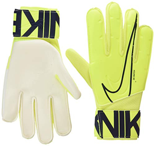 Nike Soccer Gloves NK GK MATCH-FA19, Volt/Obsidian, 6, GS3882