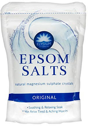 Elysium Spa Epsom Bath Salts Natural Magnesium Sulphate Perfume Purify Relax Unwind 450g (Original)