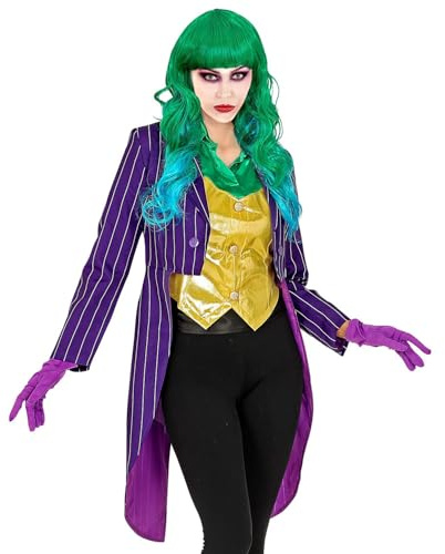 W WIDMANN MILANO Party Fashion - Traje de gala Evil Clown para mujer | Accesorios para disfraces de terror para Halloween, Carnaval y fiestas temáticas