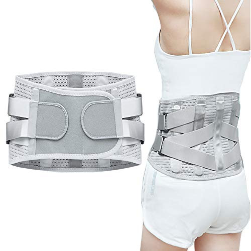 Untere Rückenstütze Lendenwirbelstütze Gürtel Atmungsaktiv Sport Gym Kompression Fitness Taille Orthopädische Haltungskorrektur für Männer und Frauen, Linderung bei Rückenschmerzen Bandscheibenvorfall