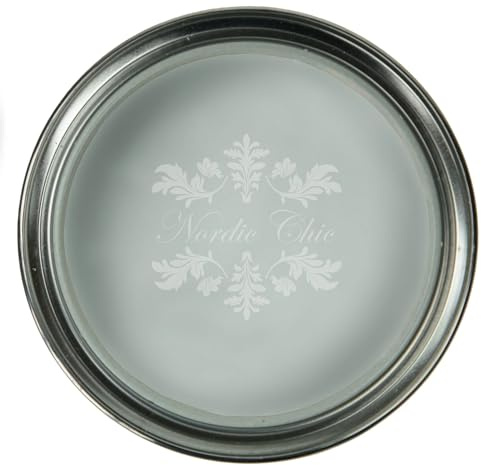 Nordic Chic Peinture à la craie | Couleur sauge | 750 ml | Pour meubles, bois, métal et plus | zéro COV | Écolabel | Certifié EN 71-3 (peut être utilisé sur les meubles d'enfants)