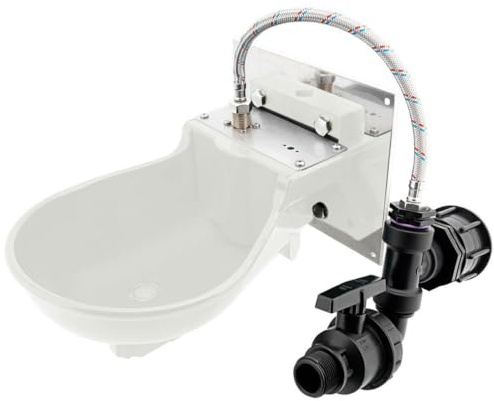 REKUBIK IBC Adapter S60x6 - Pferdetränke Bacto Protect SB 112 inkl. Anschlußset Tankgröße 1000l IBC (120x100x116cm)