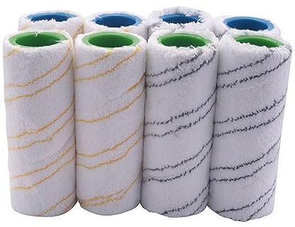 TUITA Lavapavimenti Elettrico 2.055-007.0/2.055-006.0 Set di 8 Rulli. Compatibile con Karcher. FC7 FC5 FC3 FC3D