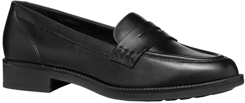 Geox Mocasines D Jaylon 2 B para Mujer, Black, 36 EU