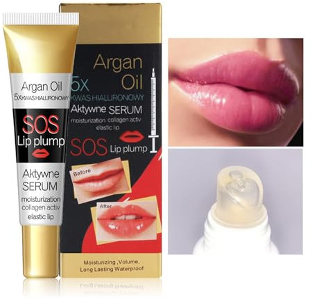 Lip Plumper, Instant Volumizing Lip Plumping Gloss, Hydrating Moisturizing Lip Oil Reduces Lip Lines for Fuller Lips, Increase Lip Elasticity, Reduce Fine Lines Lip Care Serum Essence Lips Enhancer