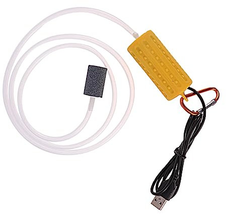 DOITOOL Aquarium Luftpumpe Hydrokultur Schlauch Fisch Tank Teich Pumpe USB für bis Mittlere Tanks