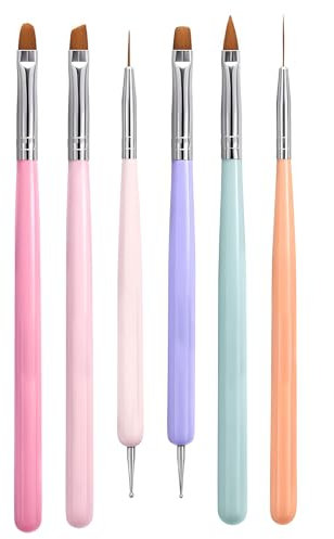 Cepillo para uñas, Pincel para Uñas de Polvo (N6 TGS)