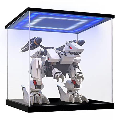Acryl Vitrine / Schaukasten / Display Case für Modellautos, Figuren | mit LED Beleuchtung (20x20x20 cm)